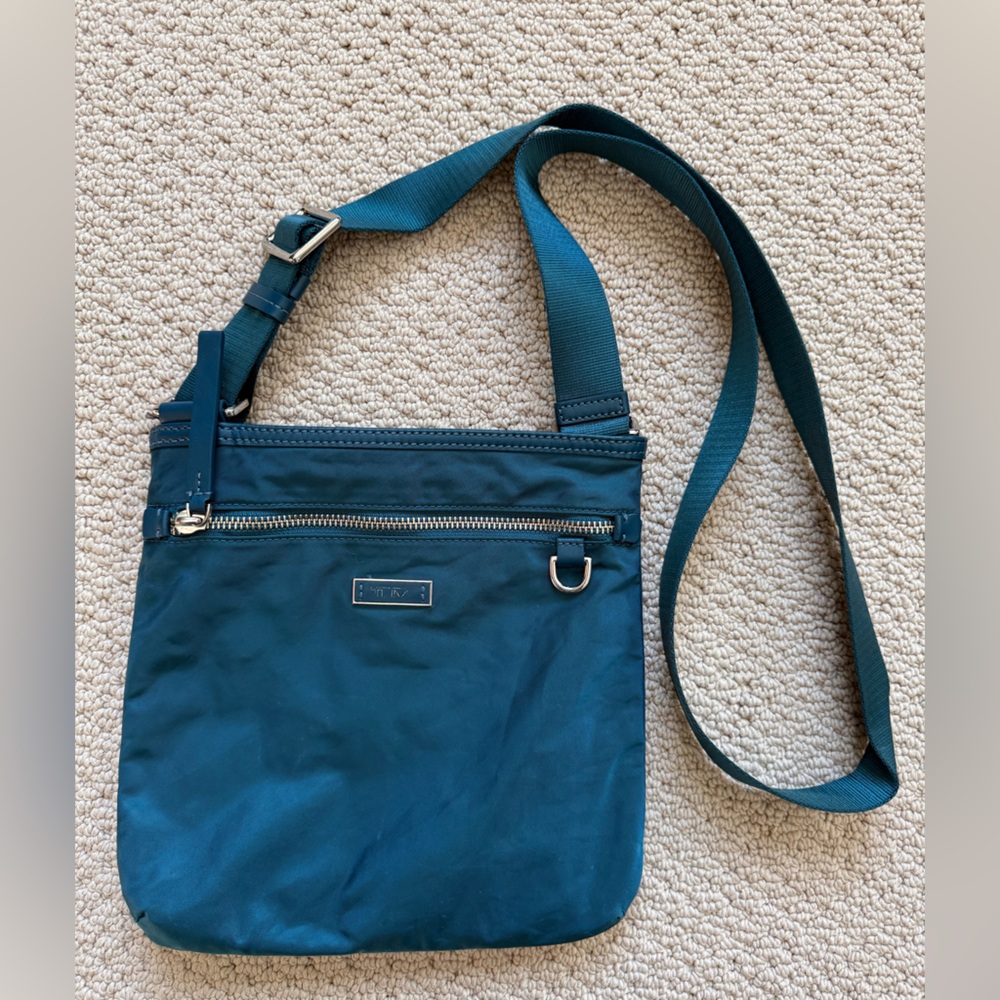 Tumi Teal Blue Crossbody Bag